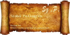 Szabó Pellegrin névjegykártya
